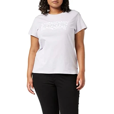 Abbildung von Levi&#039;s Damen The Perfect Tee T Shirt,Geo Batwing Fill Misty Lilac,XS