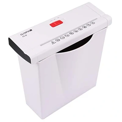 Abbildung von OLYMPIA OFFICE Aktenvernichter PS 36 Home Office, 7L Papierkorb, Streifenschnitt 6 mm, Sicherheitsstufe P2