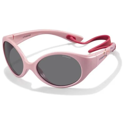 Abbildung von Polaroid Unisex Kinder PLD 8010/S Y2 NM9 47 Sonnenbrille, Pink (Ivory Pink/Grey Pz)