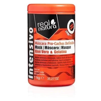 Abbildung von REAL NATURA Haarmaske ohne Salz Pro Cachos Definidos Unisex Haarpflege 1 kg Für definierte, frizzfreie Locken