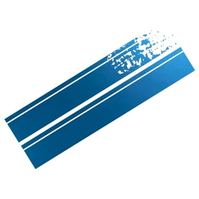 Abbildung von Foliatec 33951 Car Design Stripes 22 x 150 cm, 2 Stück, Blau Chrom Matt