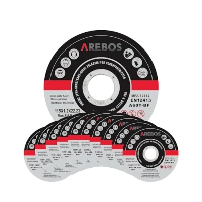 Abbildung von Arebos Trennscheibe Flexscheiben Schleifscheiben 1,2 mm x 22,23 mm, Ø 115 (50 tlg)