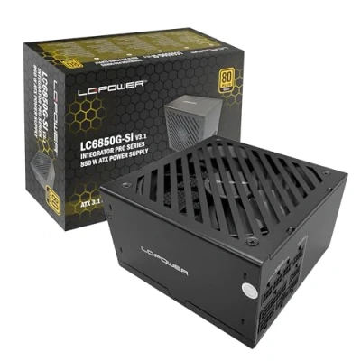 Abbildung von Netzteil ATX 3.1 LC Power 850W/135mm 80+ Gold zertifiziert Voll Modular PCIe 5.1 Retail