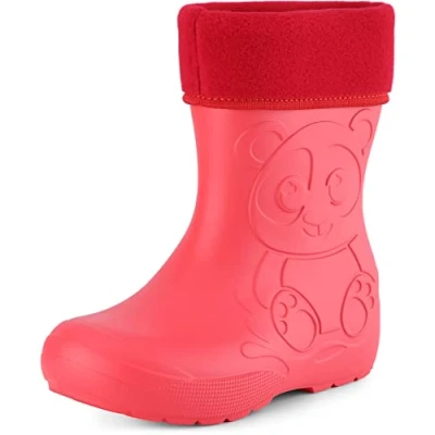 Abbildung von Ladeheid EVA Kinder Gummistiefel Regenschuhe gefüttert LA CA 11