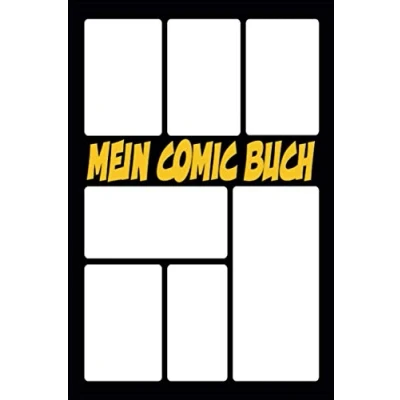 Abbildung von Mein Comic Vorlagen für Erwachsene, Teenager, Kinder 10 Jahre: Blanko A5, Buch, Heft, Kreiere Deinen Eigenen Selber Zeichnen Comics Jugendliche (Artist Geshenk)