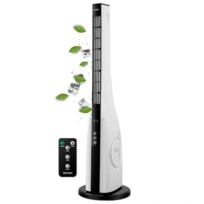 Abbildung von Echos Turmventilator Ventilator sehr leise Fernbedienung 3 Stufen Oszillierend LED Display Modi Tower Säulenventilator Luftkühler Fan Standventilator 15h Timer
