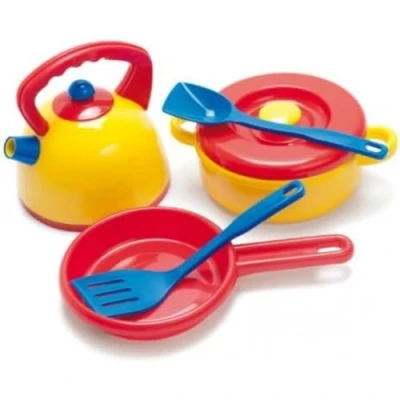 Abbildung von dantoy Spielgeschirr Spielzeug Kessel und Topfset Topf Set, (7 tlg)