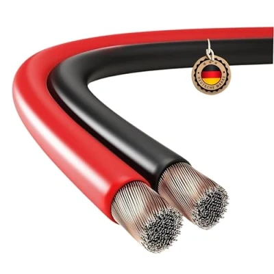 Abbildung von ETEC Lautsprecherkabel CCA 2x2,50mm² rot/schwarz 50m