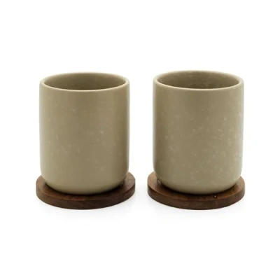 Abbildung von Bredemeijer Umea loam, Set, 0.2 L, Grey, Ceramic, Mug, Tea