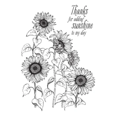 Abbildung von Spellbinders Sunflower Bouquet Press Plate &amp; Die Set (BP 095)