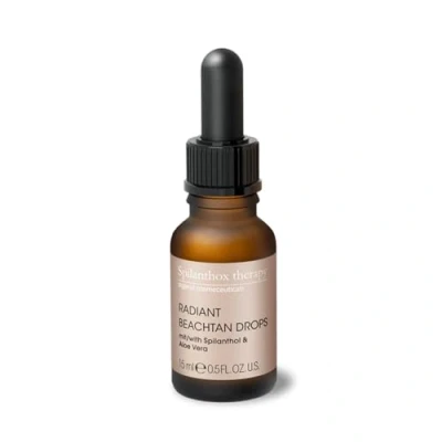Abbildung von Spilanthox therapy Radiant Beach Tan Drops Selbstbräuner Konzentrat zum Mischen mit Gesichtspflege Spilanthol &amp; Aloe Vera natürliche Bräune Anti Aging vegane Naturkosmetik 15ml