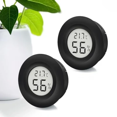 Abbildung von MAVORI® 2 x mini Hygrometer digital &amp; Thermometer in 1 und klein für Innenräume moderne Messtechnik präzise zuverlässig inklusive Batterien