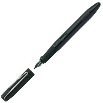 Abbildung von Online Füller Switch Plus, Patronen &amp; Touchpen in einem, für Tablets Smartphones, Multifunktions Stift inkl. Kombi Tintenpatrone, Schwarz, Iridiumfeder, Federstärke F 9er Set