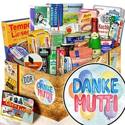 Abbildung von Danke Mutti + Geburtstag Geschenk Frau DDR Ossi Box