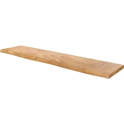 Abbildung von Wandregal Live Edge 145 cm Akazie Natur Baumkante massiv