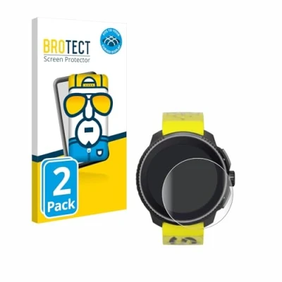 Abbildung von BROTECT 2 Stück Full Cover Schutzfolie für Suunto Race Screen Displayschutz Folie [3D Curved, Anti Fingerprint, Kristall Klar]