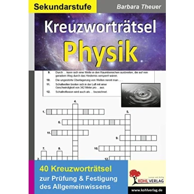 Abbildung von Kreuzworträtsel Physik: Prüfung und Festigung des Allgemeinwissens