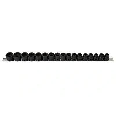 Abbildung von Laser 6486 Schlag Steckschlüsseleinsatz, 1,27 cm Durchmesser, 17 teiliges Set