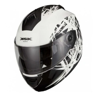 Abbildung von KSK SAGA002 Klapphelm schwarz/weiß M, 57 58 cm ECE 22.06