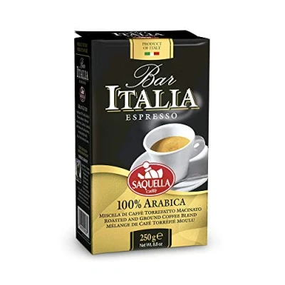 Abbildung von SAQUELLA Espresso Bar Italia 100% Arabica, 250g gemahlen, 6er Pack