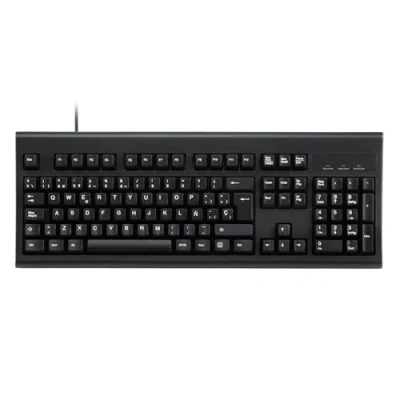 Abbildung von Perixx PERIBOARD 106 Teclado USB Alto Rendimiento Teclas Altas Full Size Con Numérico Negro QWERTY Español