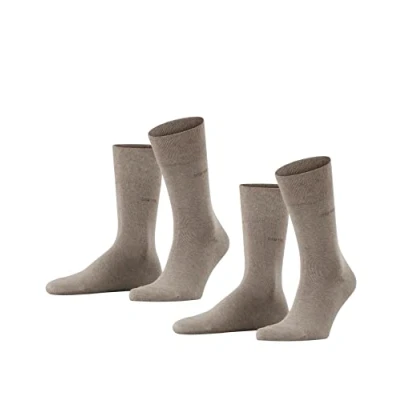 Abbildung von Esprit Basic EASY 2PACK UNI Socken, Herren, Größe: 39 42, Nutmeg mel (5410)
