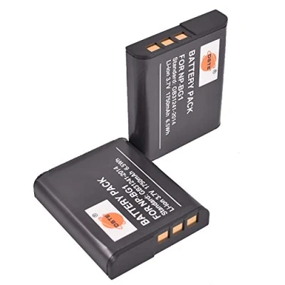 Abbildung von DSTE 2PCS NP BG1 FG1 Li Ion Akku Kompatibel mit Sony Cyber Shot DSC H90 HX5V T20 T100 W30 W50 W55 W70 W120 W130