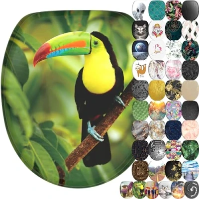 Abbildung von Sanilo WC Sitz Toucan, mit Absenkautomatik, BxL: 37,7 x 42,0 47,0 cm