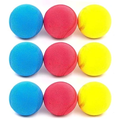 Abbildung von Kyto Softball Softbälle 9 Stück 6,5 cm Blau Tennisbälle (9er Set)