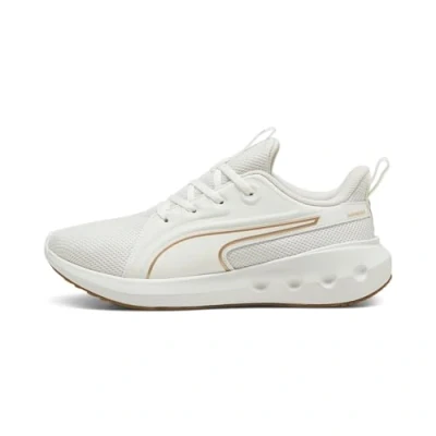 Abbildung von Puma Softride Carson Laufschuh Neutral, Damen, Größe: 42.5, Warm white/gold Schuhe