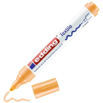 Abbildung von edding 4500 textielmarker huidskleur l.oranje 1ST 2 3 mm / 4 4500016
