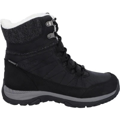 Abbildung von HI TEC RIVA MID WP Snowboot/Winterstiefel, Damen, Größe: 41, Black Lederimitat/textil