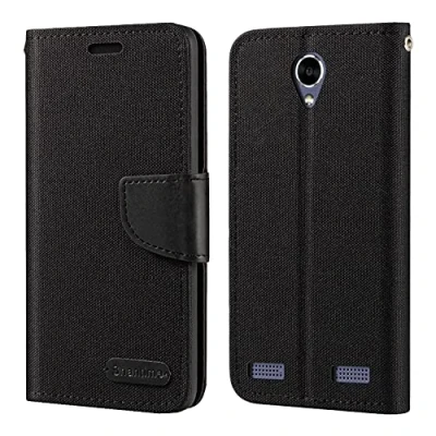 Abbildung von ZTE Blade A520 Hülle, Oxford Leder Wallet Case mit Soft TPU Back Cover Magnet Flip für
