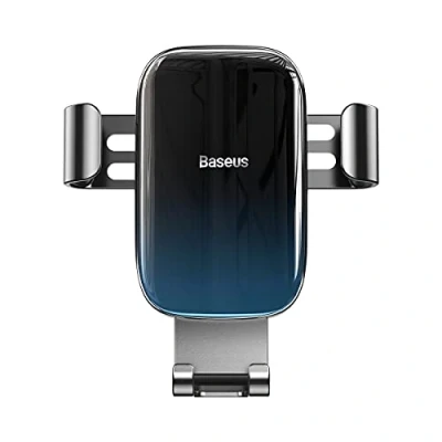 Abbildung von Baseus Glaze Gravity, Handyhalterung Auto/Auto Navy Blau Schwarz, Farbverlauf, geeignet für Auto Heizkörper/Lüftungsschlitz/Klimaanlage mit Verriegelung Design (Air Vent)