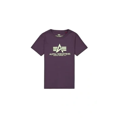 Abbildung von Alpha Industries Tshirt print für Kinder, Größe: 152, Plum