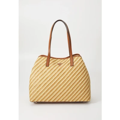 Abbildung von Guess Vikky Large 2 IN 1 TOTE SET Shopping Bag, Damen, Größe: One Size, Natural/cognac