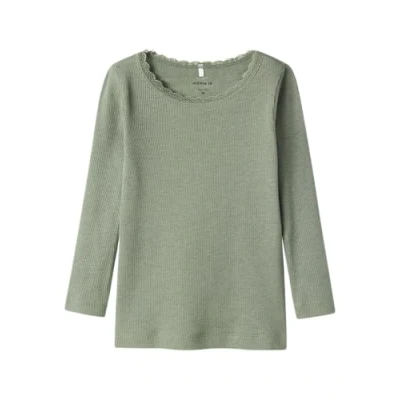 Abbildung von Name it Nmfkab Langarmshirt für Kinder, Größe: 86, Green