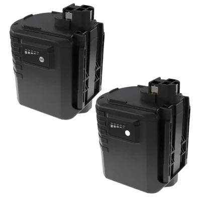 Abbildung von EXTENSILO 2X Akku kompatibel mit Bosch GBH 24VRE, GBH24VRE, GBH24VRF Elektrowerkzeug (3300 mAh, NiMH, 24 V)