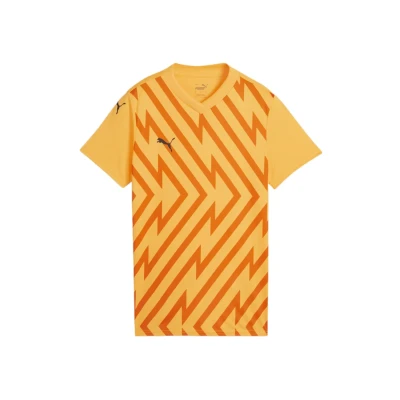 Abbildung von Puma Teamglory FußballTrikot, Damen, Größe: Small, Orangeschwarz