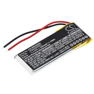Abbildung von CS SRD300SL Akkus 320mAh Kompatibel mit [Cardo] Q1, Q3, [Scala Rider] Rider FM, Solo Ersetzt WW452050PL, WW452050PL_C