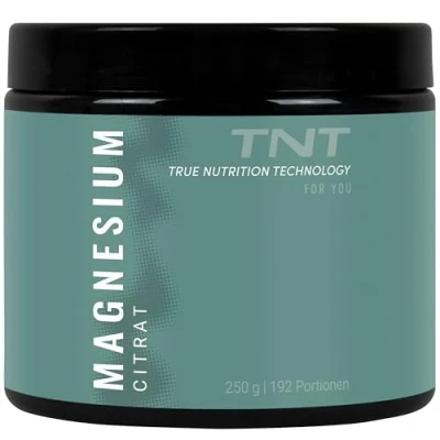 Abbildung von TNT (True Nutrition Technology) Magnesium Citrat 200mg hochwertiges pro Portion Pulver
