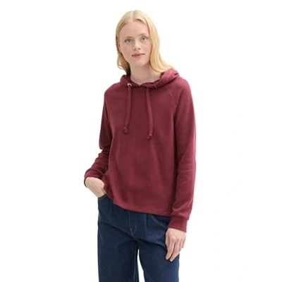 Abbildung von TOM TAILOR Denim Kapuzensweatshirt, mit Kordelzug an der Kapuze