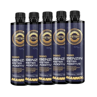 Abbildung von MANNOL 5 x 500ml, 9950 Benzin Ester ADDITIVE Kraftstoffsystemen Zusatz