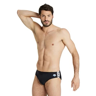 Abbildung von Arena Herren Men&#039;s Icons Swim Briefs Solid Badehosen Slip, Schwarz, 52 EU