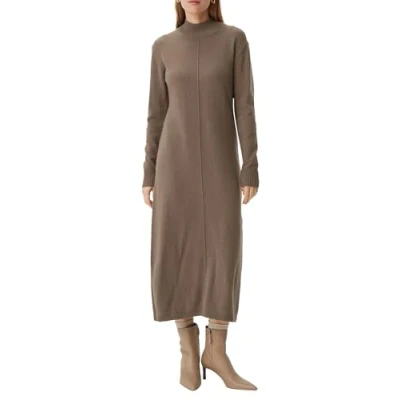 Abbildung von comma Strickkleid, Damen, Größe: 38, Cognac