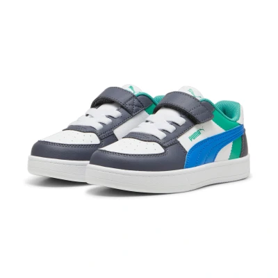 Abbildung von Puma Caven 2.0 Unisex Sneaker low für Kinder, Größe: 32, White/hyperlink blue/galactic gray Schuhe