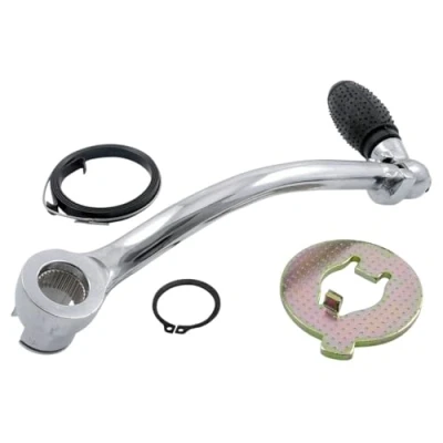Abbildung von 2EXTREME Kickstarter Hebel Set chrom kompatibel für Zündapp GTS, KS, Moped, Mofa, 50ccm, 2 Takt
