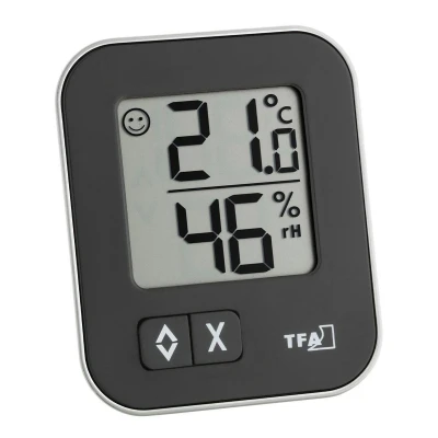 Abbildung von TFA Dostmann Digitales Thermo Hygrometer Moxx, schwarz Wetterstation