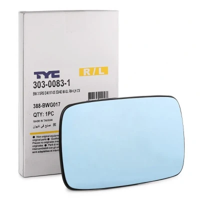Abbildung von TYC 303 0083 1 Außenspiegelglas beidseitig BMW: 3 Limousine, Touring