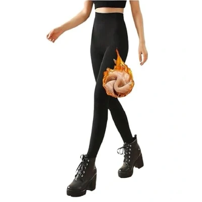 Abbildung von HEAT BOOSTER Thermoleggings Damen Fleece Winter Thermo Leggings Beige 502 Größe: